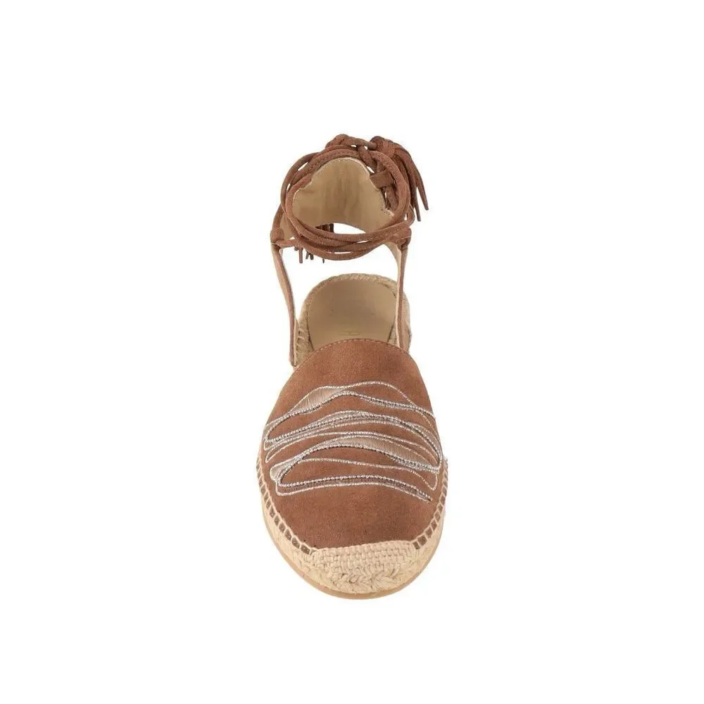 NIB Peserico Beige Suede Espadrilles